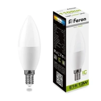Светодиодная лампа Feron Свеча 13W 1105Lm 4000K E14 38108
