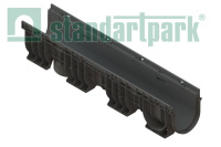 Лоток водоотводный пластиковый PolyMax Basic DN150 h215 с высоким бортом