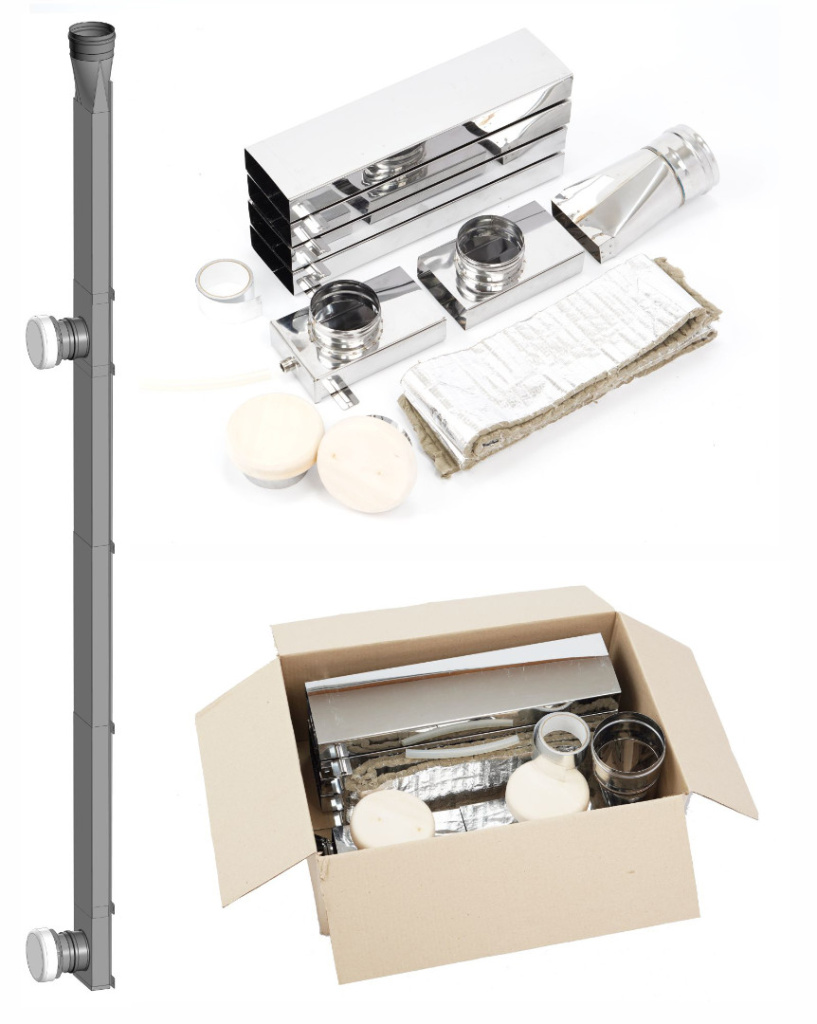 Комплект вентиляции для бани и сауны «ТиС ВЕНТ-П» (вертикальная)