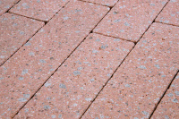 Тротуарная плитка Готика Granite FINERRO, Травертин, Квадрат, 500х500х120 мм