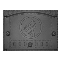 Дверца Fireway чугунная топочная (К212) 375x300 мм