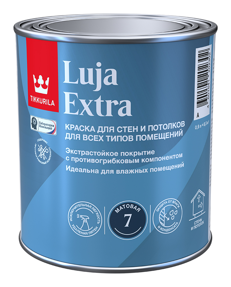 Краска экстра-стойкая LUJA EXTRA A мат 0,9л