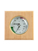 Термометр с гигрометром Банная станция Квадрат ольха, TH-11A, 212F, Банный Эксперт