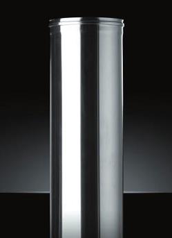 Дымоход Craft нержавеющий (316/0,8) ф150 L=0,5м черный