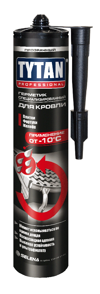 Герметик специализированный для Кровли прозрачный Tytan Professional 310 мл