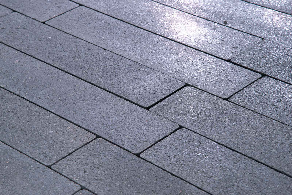 Тротуарная плитка Готика Granite FINO, Амфиболит, Квадрат, 200х200х60 мм
