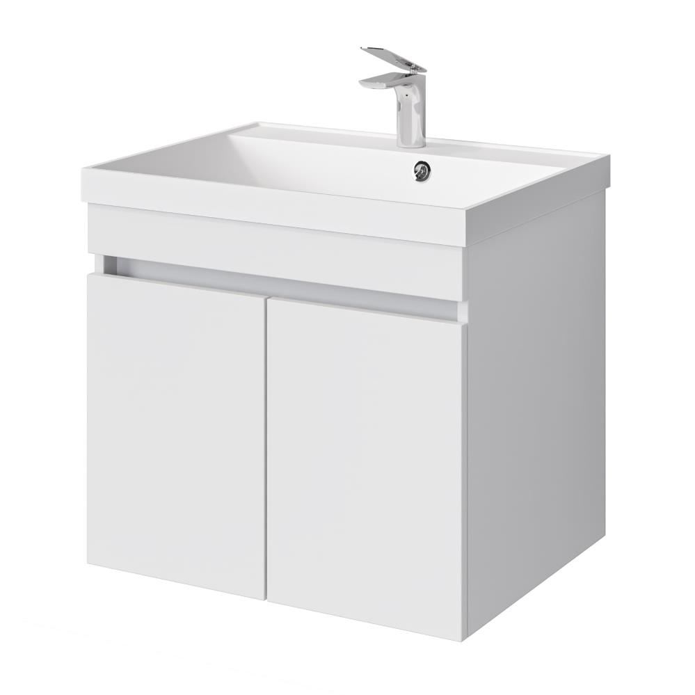 Тумба Vesso 60 подвесная белая + раковина Classica 60 Ves.07.60/P/W/RW/RL