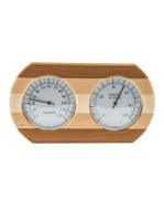 Термометр с гигрометром Банная станция Очки контраст овал, липа, TH-20С, 212F, Банный Эксперт