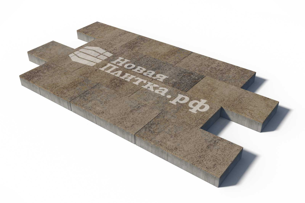 Тротуарная плитка Прямоугольная Б.5.П.10см 600х300х100 искусственный камень Базальт