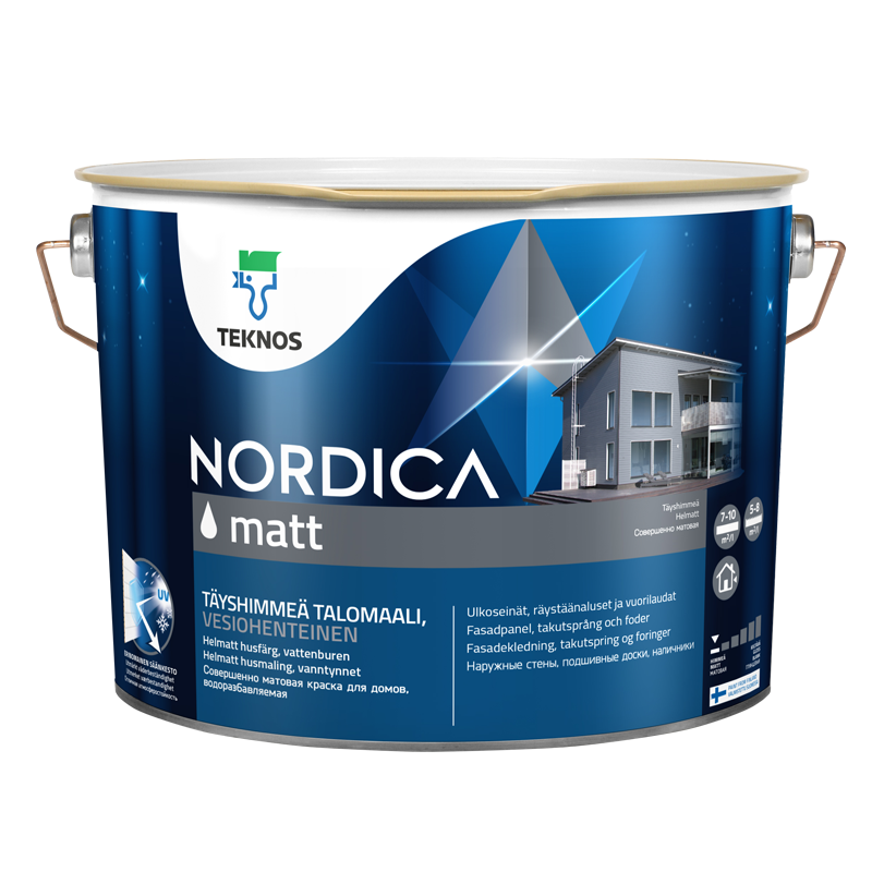 Краска для домов NORDICA MATT (Нордика Матт) матовая