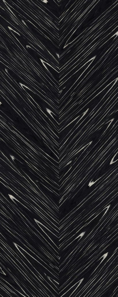 Интерьерная панель 1200x3000 Chevron Black Macassar Silver матовая CG-5.1.1/1200х3000M