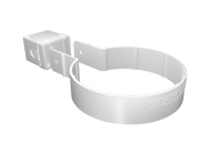 Хомут трубы Kliker Premium GL Клас-ка 120/90мм ПВХ (Белый)