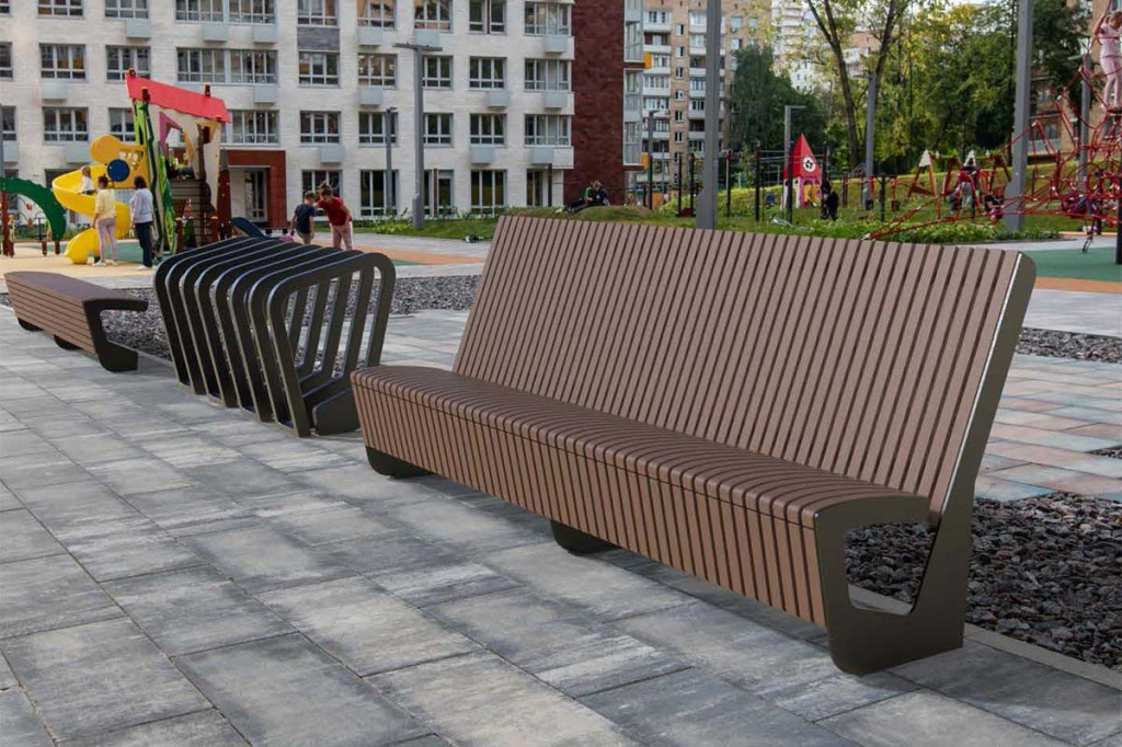 Скамья Вектор Тип 1 лиственница