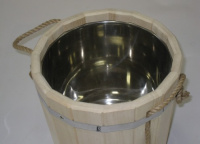 Запарник 13л с нержавеющей вставкой (осина) Банный Эксперт