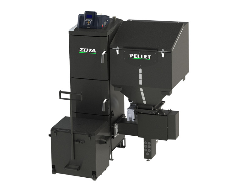 Котел ZOTA Pellet Black 85кВт 2R-700 твердотопливный