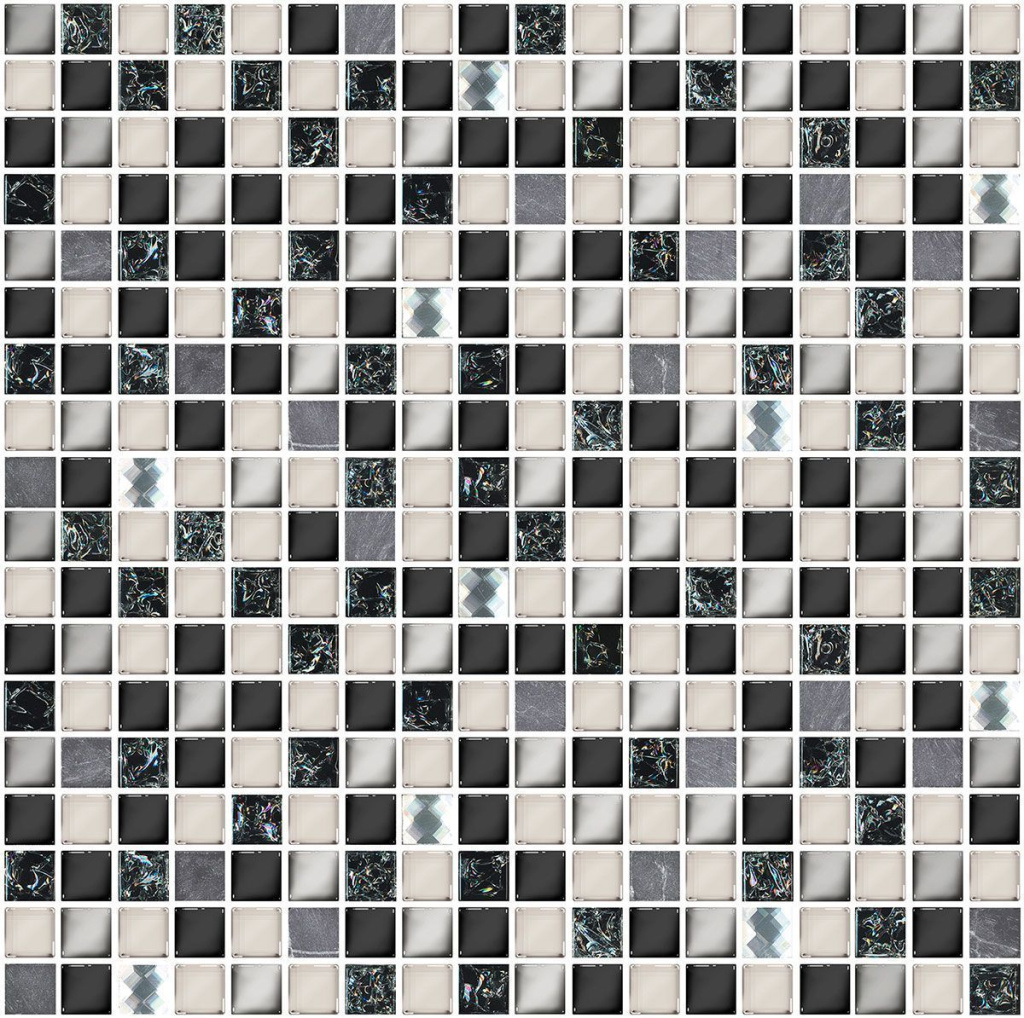 Мозаика Парус Черный / Vela Nero 300x300 черная