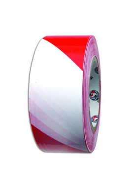 Лента сигнальная 50мм х 200м, красно-белая 5010150