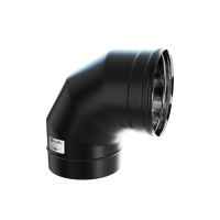 Колено Craft угол 90° нержавеющее (316/0,8мм) ф200 черный