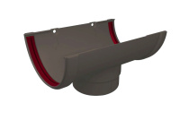 Воронка желоба GL Классика 120/90 мм ПВХ (Графит)