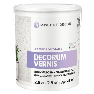 Лак Декорум Вернис защитный полуматовый 2,5 л