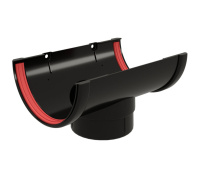 Воронка желоба GL Классика 120/90 мм ПВХ (Чёрный)