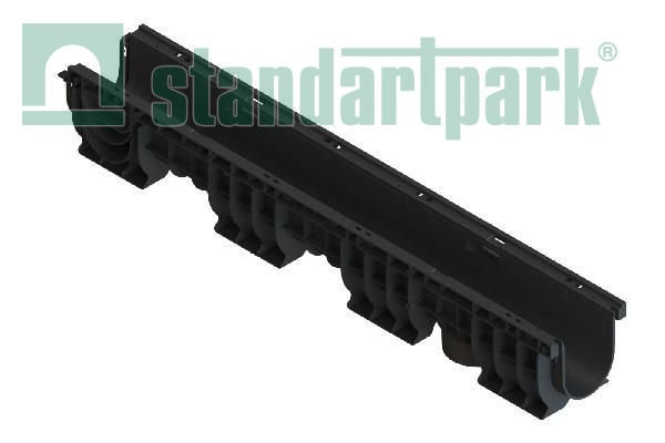 Лоток водоотводный пластиковый PolyMax Basic DN100 h155