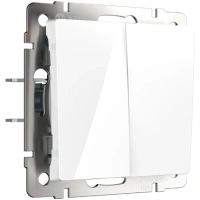 Выключатель двухклавишный проходной Werkel W1122001 4690389155215