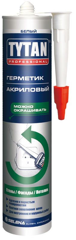 Герметик Акриловый белый Tytan  Professional 280 мл