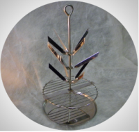 Тарелка елочка с решеткой d-220мм