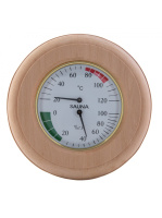 Термометр с гигрометром Банная станция Круг ольха, TH-10A, 212F, Банный Эксперт
