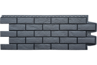 Фасадная панель GL Состаренный кирпич Design (Графитовый шов RAL 9005)