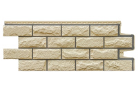 Фасадная панель Grand Line Колотый камень Design (Бежевый шов RAL 7006)