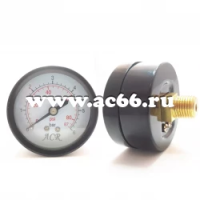 Манометр аксиальный 6 bar, (металл. корпус) (уп.200шт) ACR