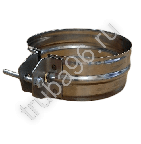 Хомут обжимной для дымохода D80 мм нержавеющая сталь, 0,5 мм