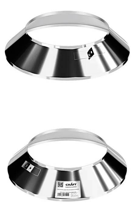 Юбка Craft (304/0,5 мм) нержавеющая для крышной разделки ф200 черный