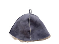 Шапка для бани Шик мех овчина, серая