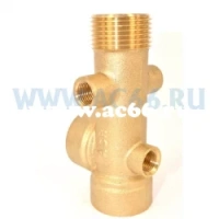 Штуцер 6-ти выводной 1" (вн-вн-нр) х1/4" (вн-вн-вн) (110мм), (10шт;100шт) ACR