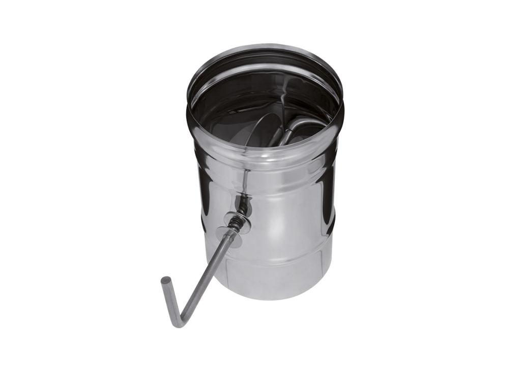 Заслонка Феррум (шибер поворотный) нержавеющая (430/0,5мм) ф220