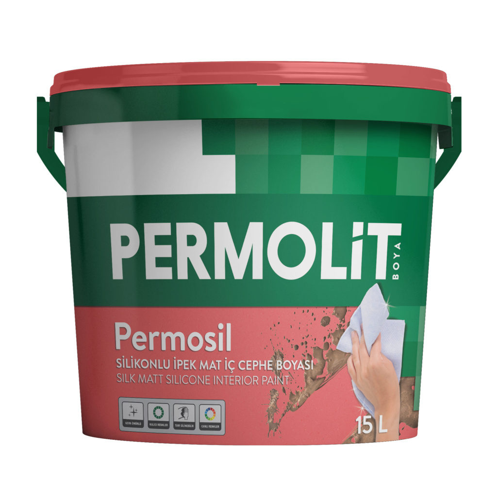 Краска моющаяся, силиконовая, антибактериальная PERMOSIL (Пермосил) шелковисто-матовая