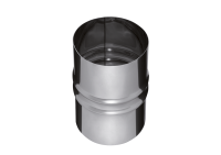 Адаптер Феррум ПП для печи нержавеющий (430/0,8 мм) ф115 RAL 9005 черный