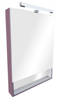 The Gap 60 Шкаф-зеркало со светильником фиолетовый ZRU9302751 Roca