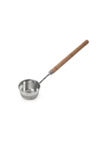 Черпак 0,15 л MINI алюминиевый, ручка из бука, 212F, Банный Эксперт