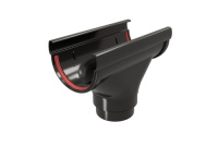 Воронка желоба GL Дизайн 135/90 мм ПВХ (Черный)