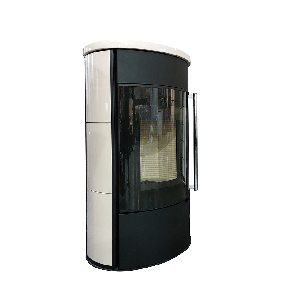 Печь-камин Торонто майолика кремовая ЭкоКамин