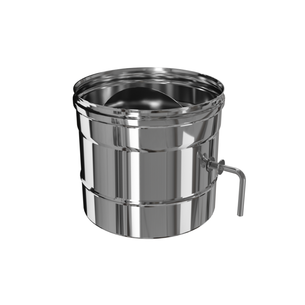 Заслонка Craft (шибер компактный) нержавеющая (316/0,8мм) ф150