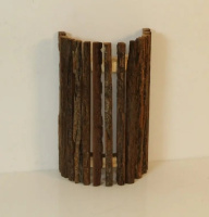 Абажур полукруглый из коры Автор Бани