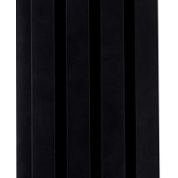 Декоративные рейки МДФ 3D Line Modern L04 Черная, 2,75 м