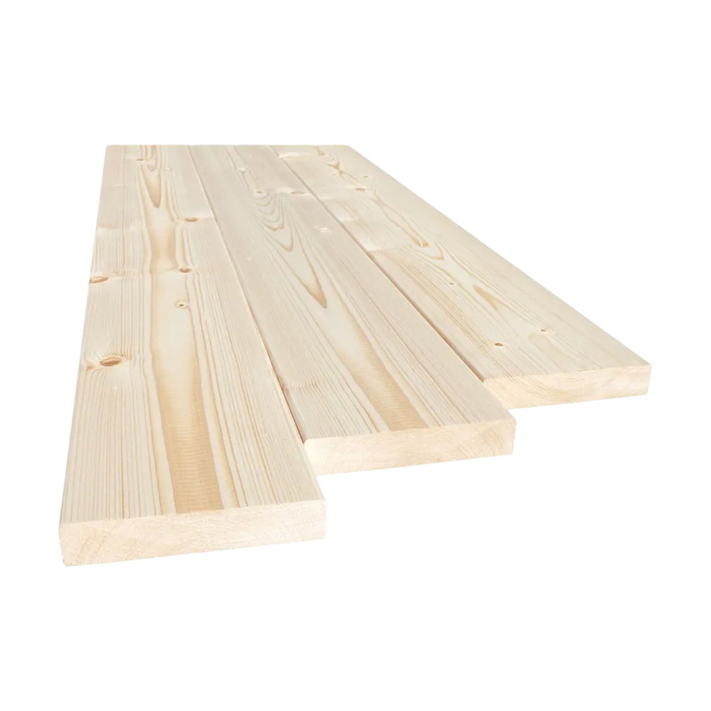 Доска палубная хвоя 28x135 сорт AB - 28x135x3000 - AB