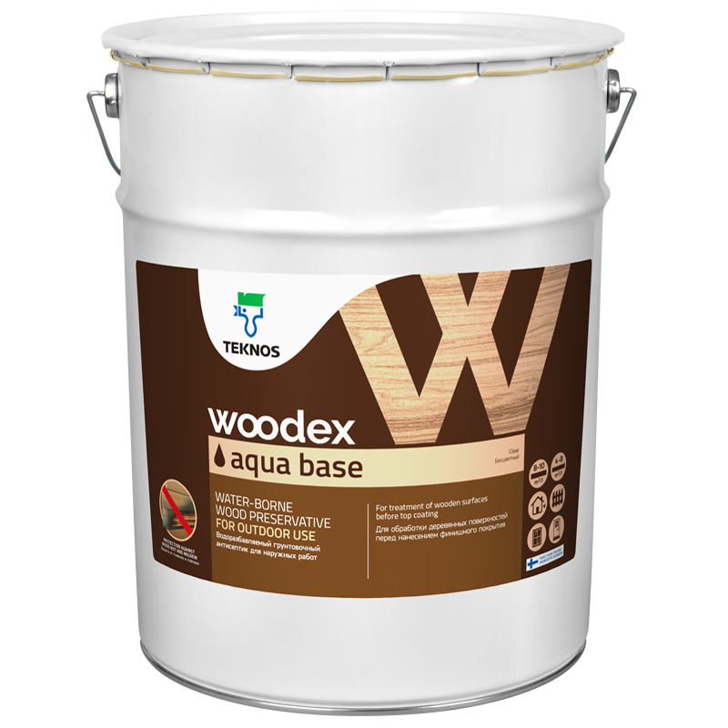 Грунтовочный антисептик WOODEX AQUA BASE (Вудекс Аква Бейс)