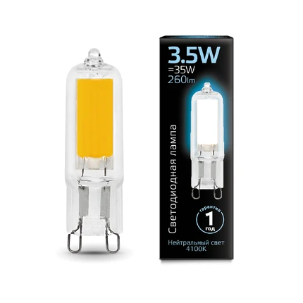 Светодиодная лампа Gauss 3,5W 260Lm 4100K G9 107809203